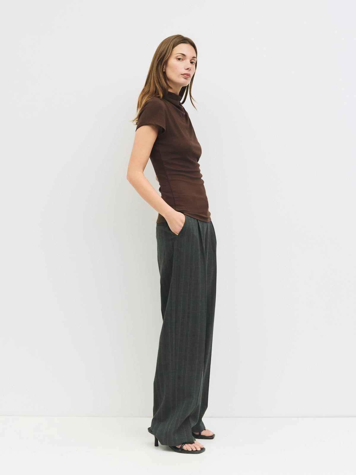 The Marissa Top | Cap Sleeve Mock Cowl Neck Top