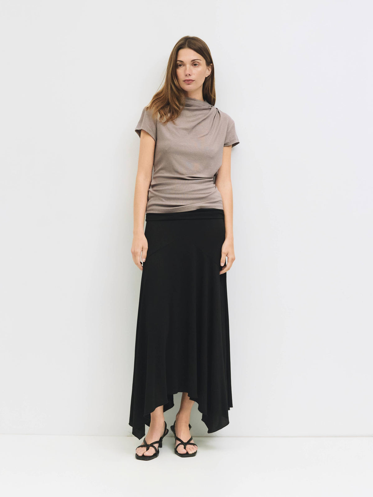 The Marissa Top | Cap Sleeve Mock Cowl Neck Top