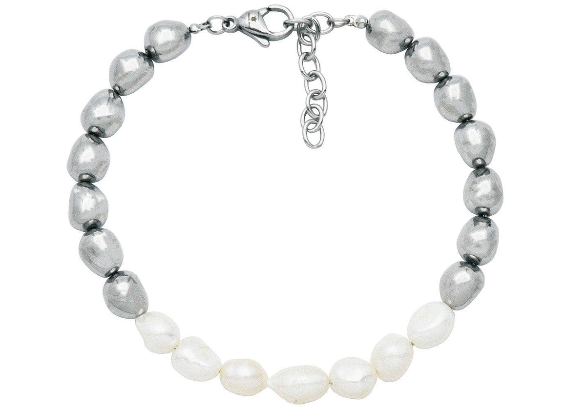 Baroque Pearl S.steel Bracelet