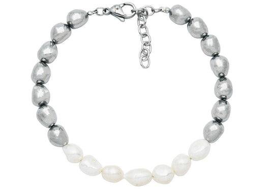Baroque Pearl S.steel Bracelet