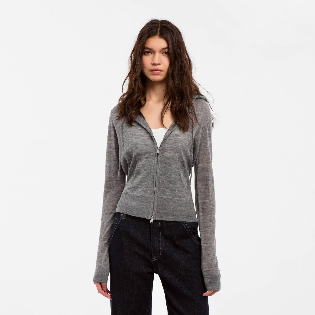 CUBIC Wool Zip-Up Hoodie