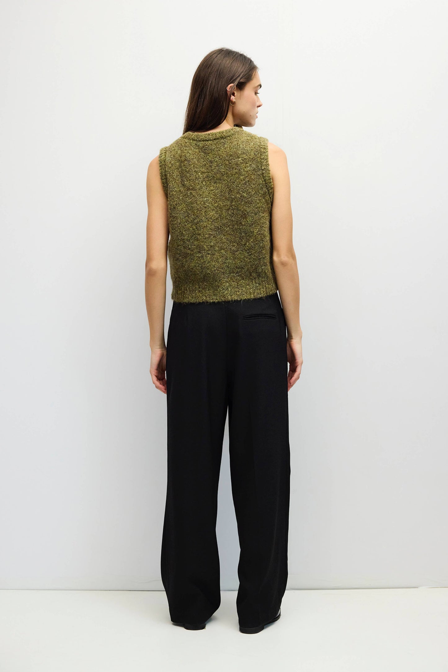 The Skyla Top | Boucle Knit Sweater Vest